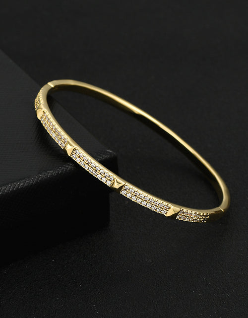 تحميل الصورة إلى عارض المعرض، Simple Design Micro-inlaid Diamond Bracelet For Women 2668south
