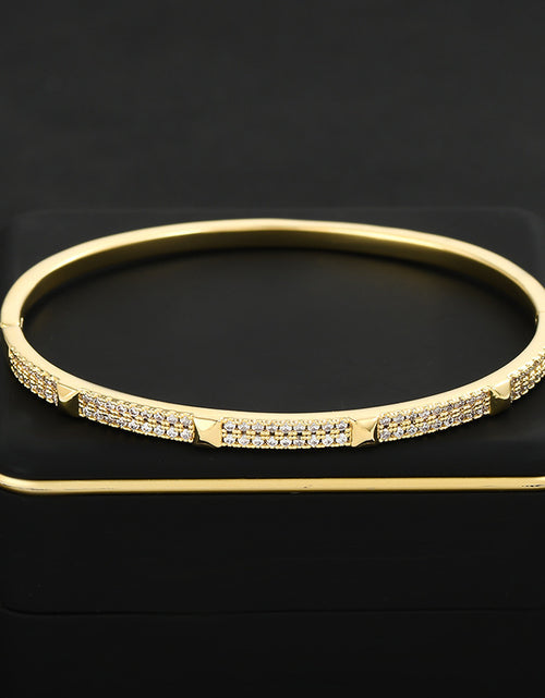 تحميل الصورة إلى عارض المعرض، Simple Design Micro-inlaid Diamond Bracelet For Women 2668south
