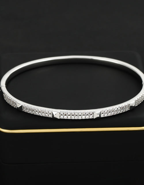 تحميل الصورة إلى عارض المعرض، Simple Design Micro-inlaid Diamond Bracelet For Women 2668south
