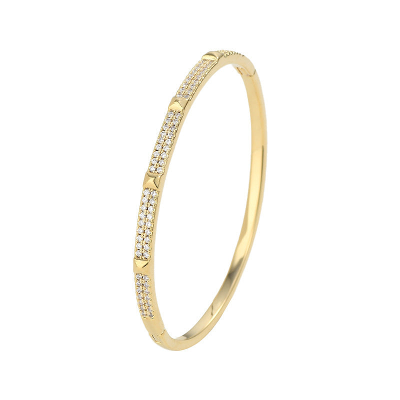 Simple Design Micro-inlaid Diamond Bracelet For Women 2668south