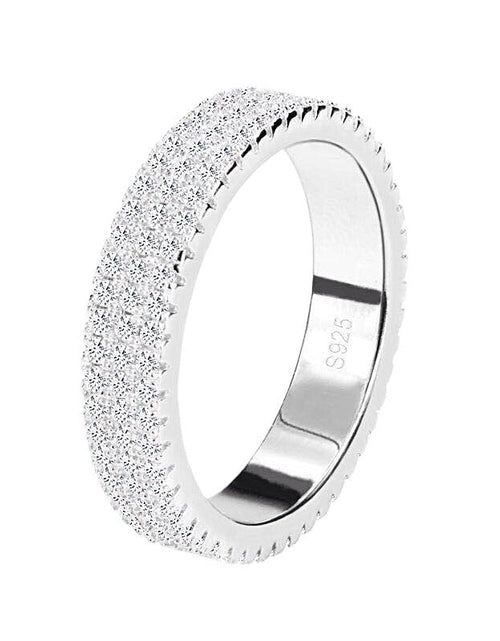 Load image into Gallery viewer, Simple Finger Three Rows Diamond-studded Ring Women&#39;s Jewelry 2668south
