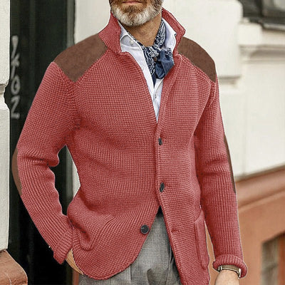 Slim-fit Lapel Long-sleeved Knitted Sweater Coat 2668south