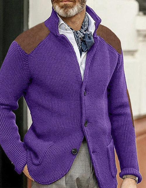 Load image into Gallery viewer, Slim-fit Lapel Long-sleeved Knitted Sweater Coat 2668south
