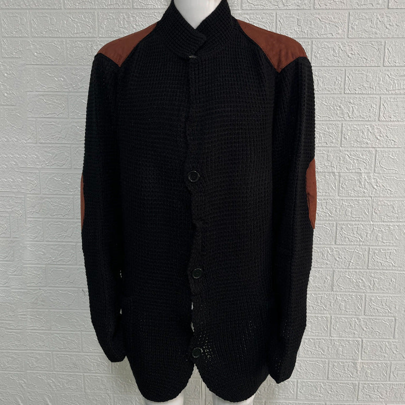 Slim-fit Lapel Long-sleeved Knitted Sweater Coat 2668south