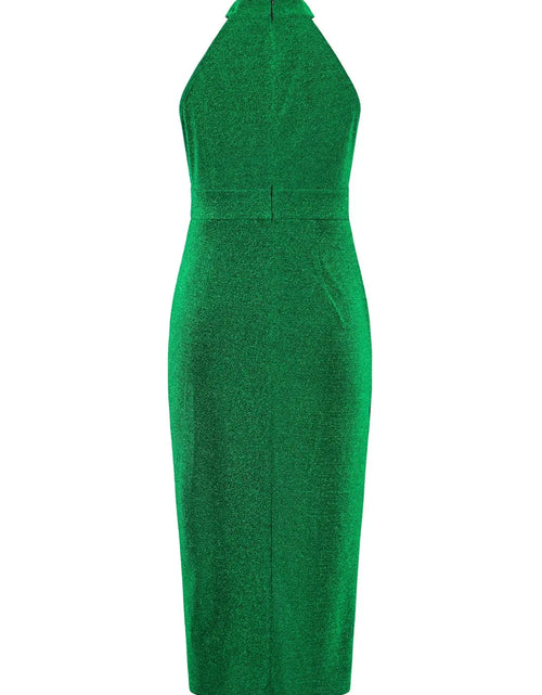 Load image into Gallery viewer, Slit Ruched Mock Neck Sleeveless Dress 2668south
