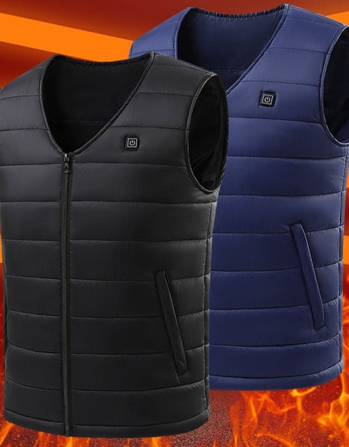 Load image into Gallery viewer, Smart Self-heating Vest V-neck USB Charging 2668south
