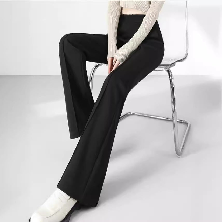 Spring And Autumn Thin High Waist Stretch Slim Suit Pants For Women 2668south