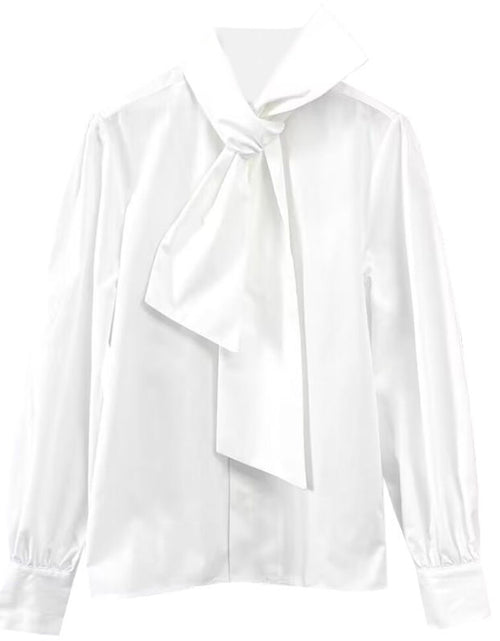 Load image into Gallery viewer, Spring High-end Chic Unique Top Design Sense Niche Bow Shirt 2668south
