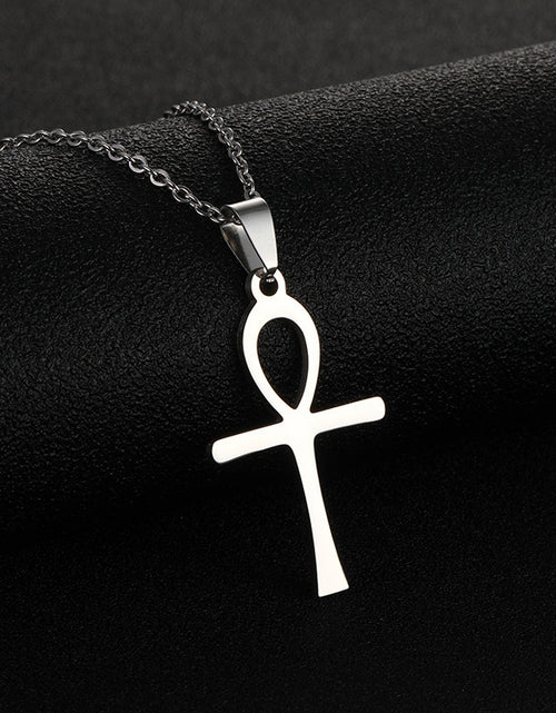 Load image into Gallery viewer, Stainless Steel Cross Necklace For Men Women Pendant Jewelry Fashion Fall Winter Sweater Necklace 2668south
