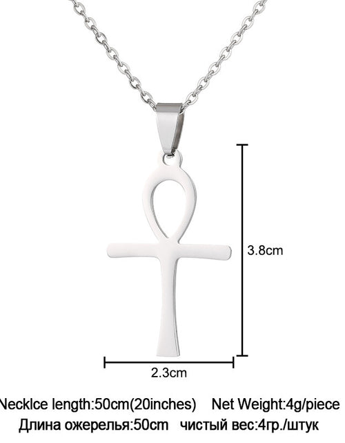 Load image into Gallery viewer, Stainless Steel Cross Necklace For Men Women Pendant Jewelry Fashion Fall Winter Sweater Necklace 2668south
