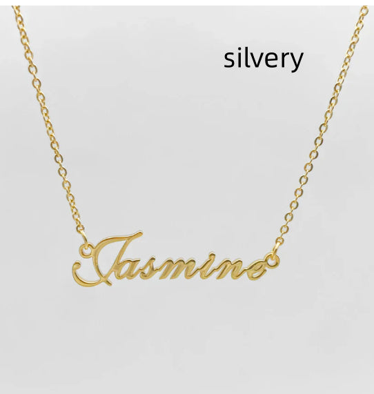 Stainless Steel English Letter Pendant Plated 18K Gold 2668south