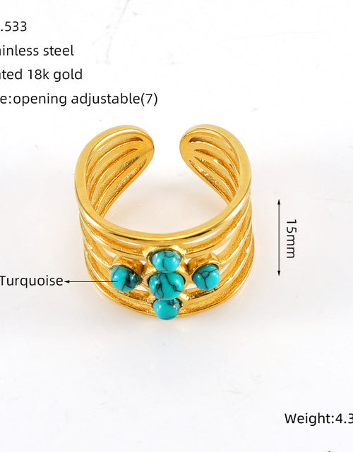 Load image into Gallery viewer, Stainless Steel Inlaid Malachite Ring 2668south
