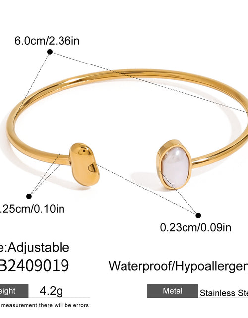 Load image into Gallery viewer, Stainless Steel Irregular Water Drop Open-ended Bracelet 2668south
