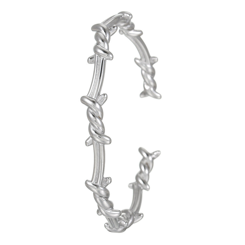 Stainless Steel Open-ended Bracelet Female Winding Rivet 2668south