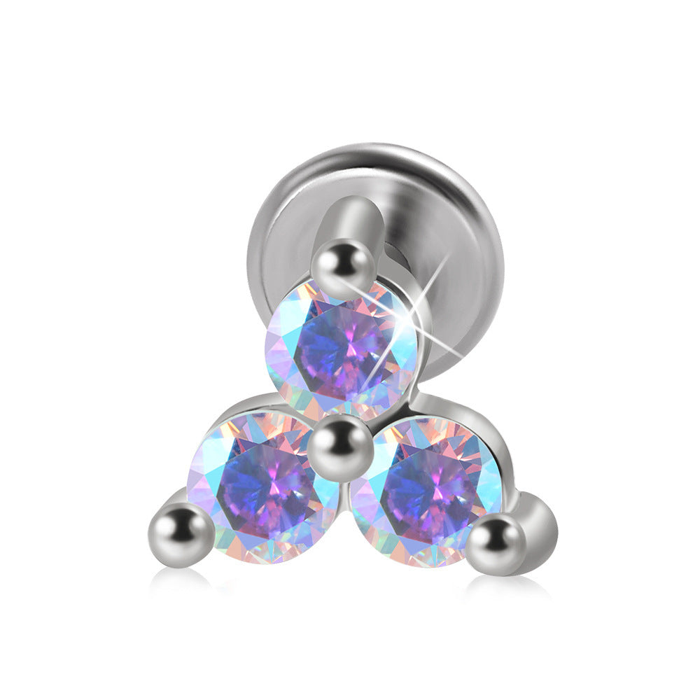 Stainless Steel Threaded Stud Earrings 2668south