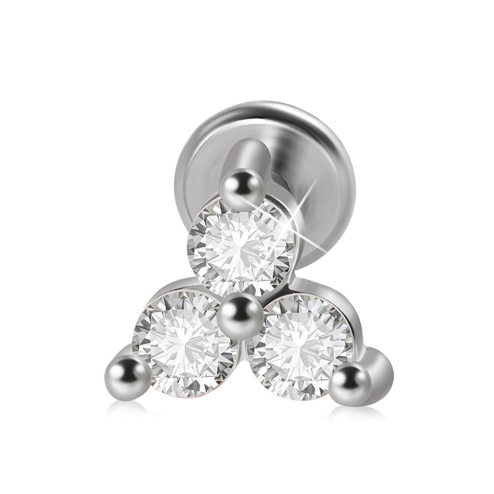 Stainless Steel Threaded Stud Earrings 2668south