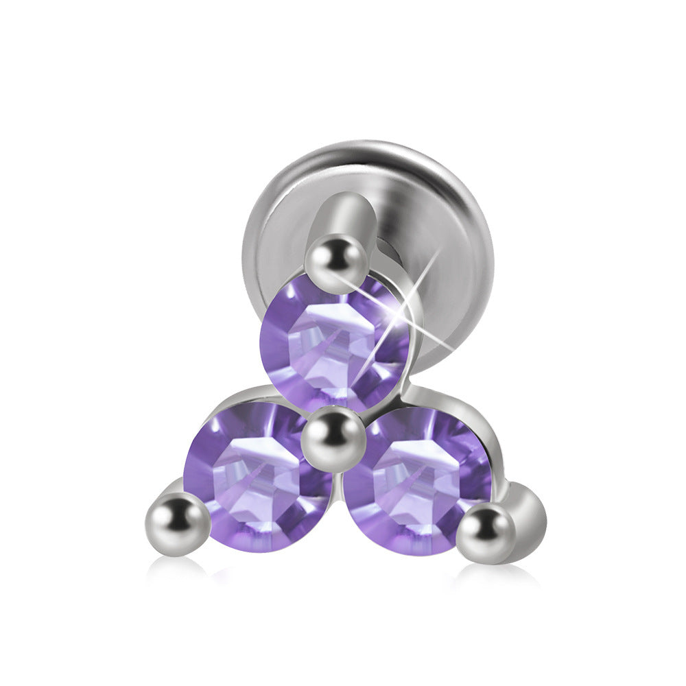 Stainless Steel Threaded Stud Earrings 2668south