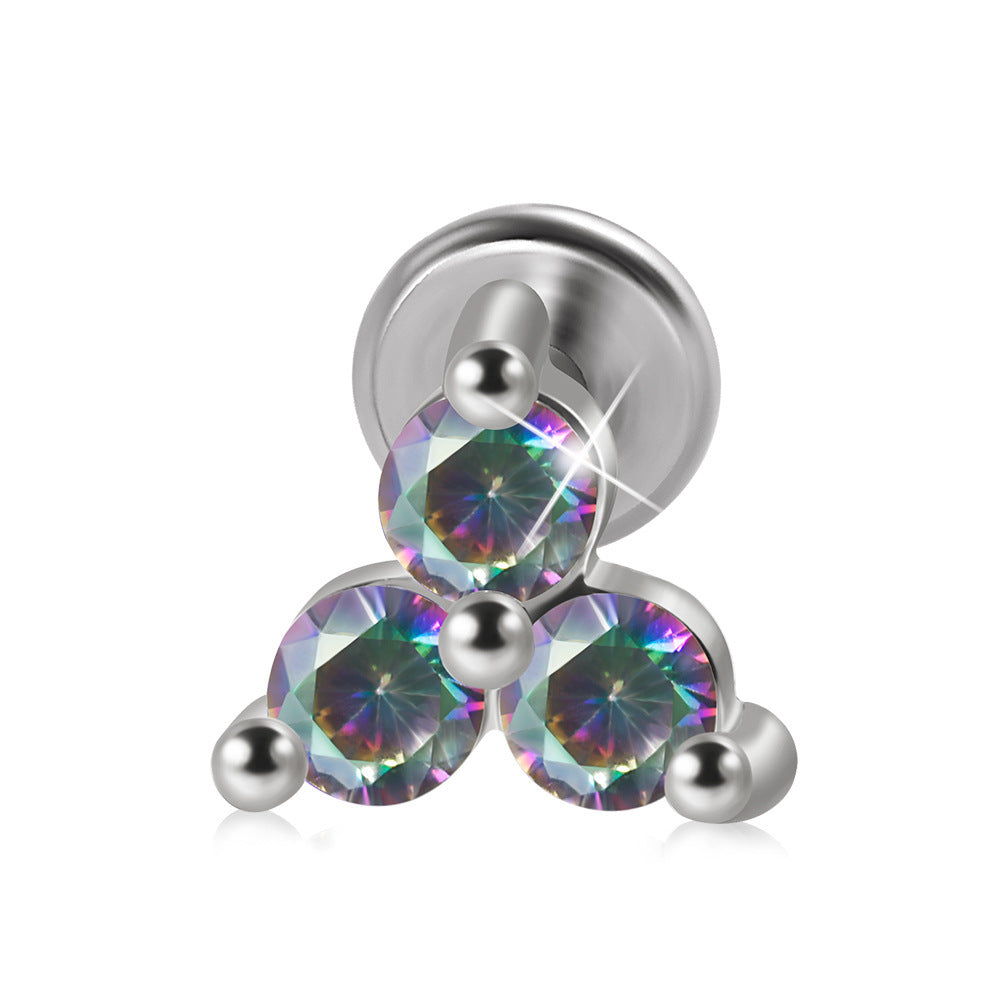 Stainless Steel Threaded Stud Earrings 2668south