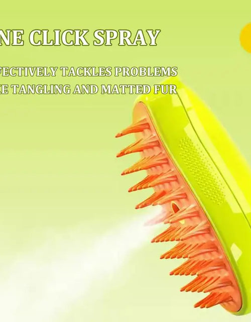 Load image into Gallery viewer, Steamy Dog Brush Electric Spray Cat Hair Brush 3 In1 Dog Steamer Brush for Massage Pet Grooming Removing Tangled and Loose Hair 2668south
