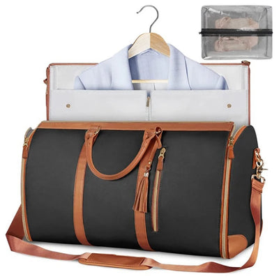 Suit Storage Bag Travel Women PU Folding Travel Bag Large Capacity Hand Luggage Bag Multi Function Waterproof Travel Organizer 2668south