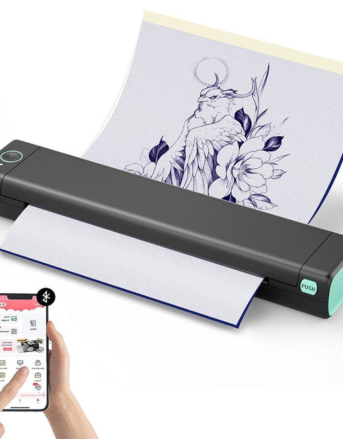 Load image into Gallery viewer, Tattoo Printer Thermal Template Machine Wireless Bluetooth Professional A4 Paper Printer Compatible with Android Ios Portable 2668south
