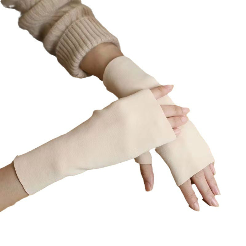 Thermal Gloves Women's Self-heating Dralon Fingerless Gloves 2668south