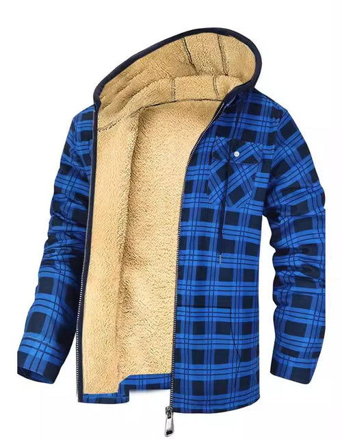 Load image into Gallery viewer, Thickened Cotton-padded Clothes Plaid Long Sleeve Loose 2668south
