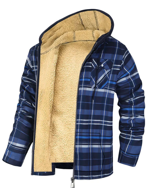 Load image into Gallery viewer, Thickened Cotton-padded Clothes Plaid Long Sleeve Loose 2668south
