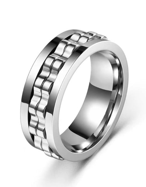 Load image into Gallery viewer, Titanium Steel Rotatable Fashion Decompression Anti-anxiety Ring 2668south
