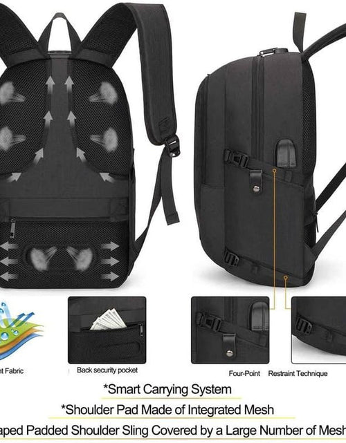 Load image into Gallery viewer, Travel Laptop Backpack Water Resistant Anti-Theft Bag with USB Charging Port and Lock 14/15.6 Inch Computer Business Backpacks for Women Men College School Student Gift,Bookbag Casual Hiking Daypack 2668south
