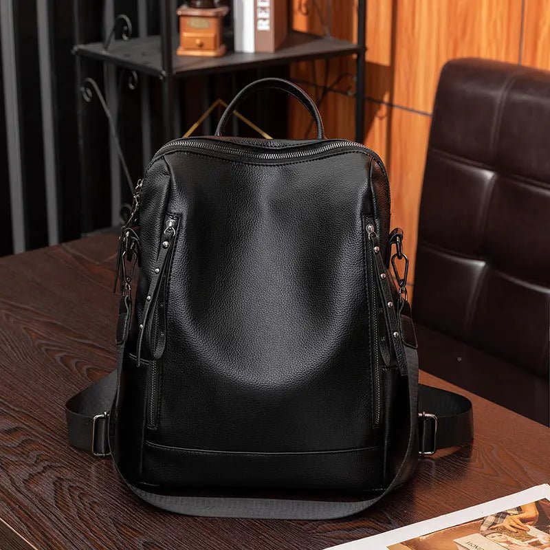 Trendy Backpack Women's Fashionable PU Soft Leather 2668south