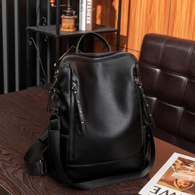 Trendy Backpack Women's Fashionable PU Soft Leather 2668south