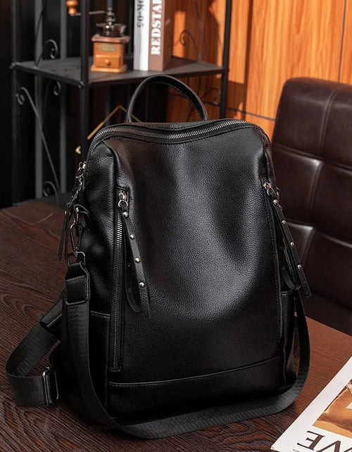 Load image into Gallery viewer, Trendy Backpack Women&#39;s Fashionable PU Soft Leather 2668south
