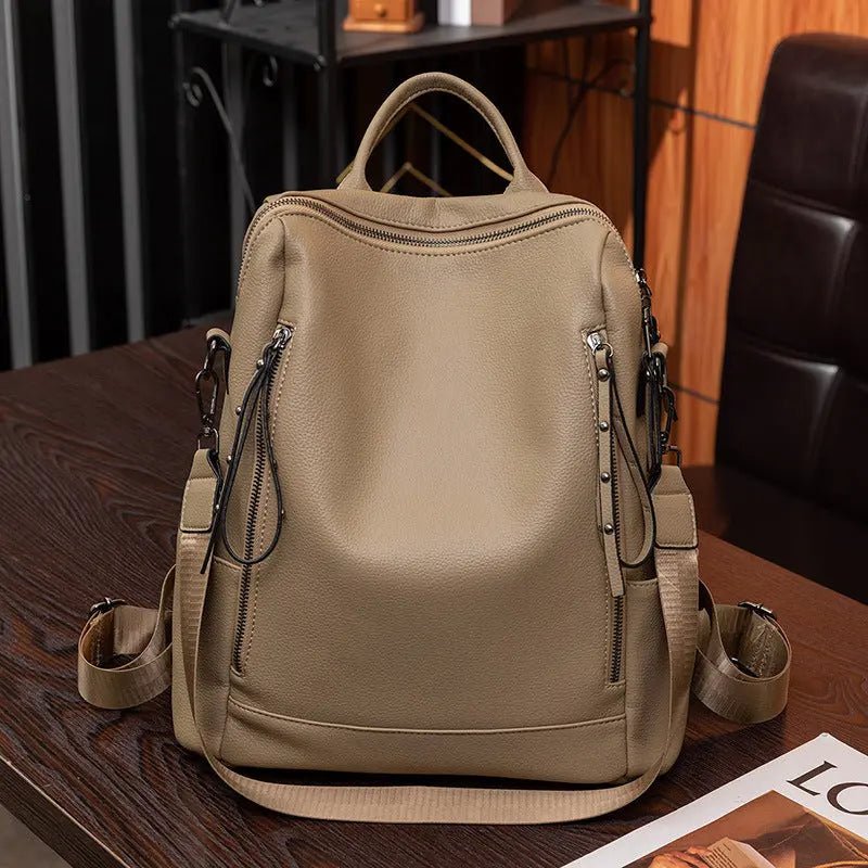 Trendy Backpack Women's Fashionable PU Soft Leather 2668south