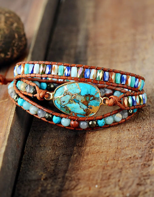 Load image into Gallery viewer, Triple-Layer Natural Stone Bracelet 2668south
