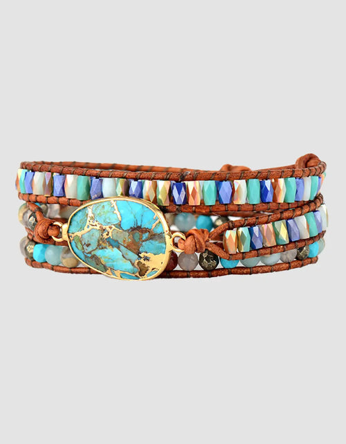 Load image into Gallery viewer, Triple-Layer Natural Stone Bracelet 2668south
