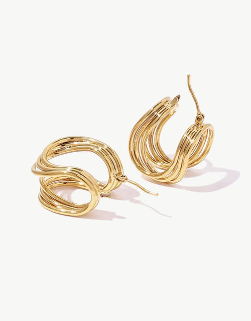 Load image into Gallery viewer, U-Shaped Hoop Earrings 2668south
