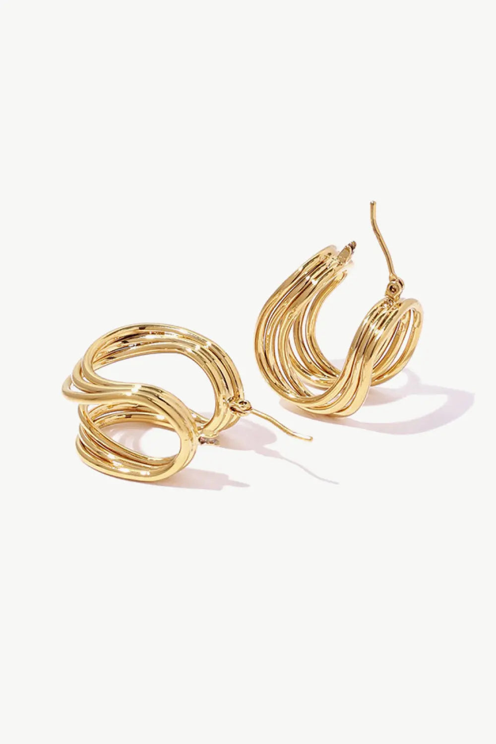 U-Shaped Hoop Earrings 2668south