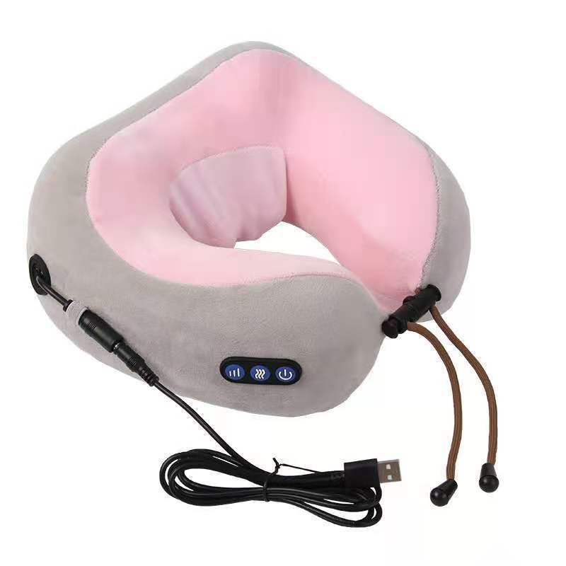 U Shaped Massage Pillow Neck Massage Device Electric Neck Massager Apparatus Shoulder Back Cervical Massager For Body Relaxation 2668south