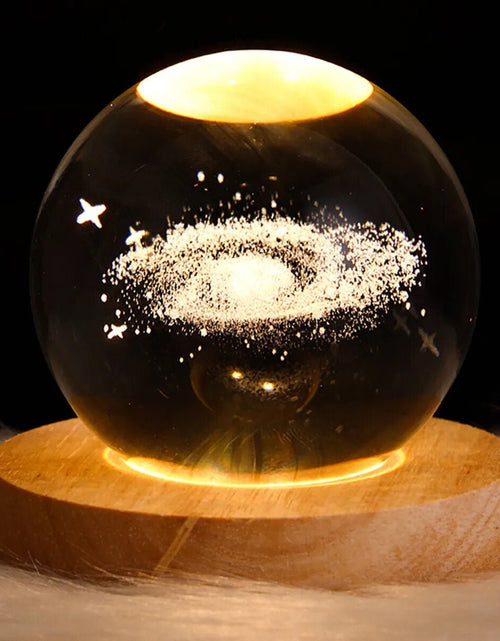 Load image into Gallery viewer, USB LED Night Light, Galaxy Crystal Ball Lamp, 3D Planet Moon Lamp, Home Decoration 2668south
