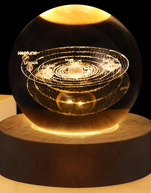 Load image into Gallery viewer, USB LED Night Light, Galaxy Crystal Ball Lamp, 3D Planet Moon Lamp, Home Decoration 2668south
