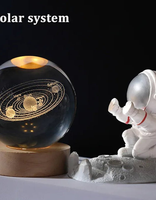 Load image into Gallery viewer, USB LED Night Light, Galaxy Crystal Ball Lamp, 3D Planet Moon Lamp, Home Decoration 2668south
