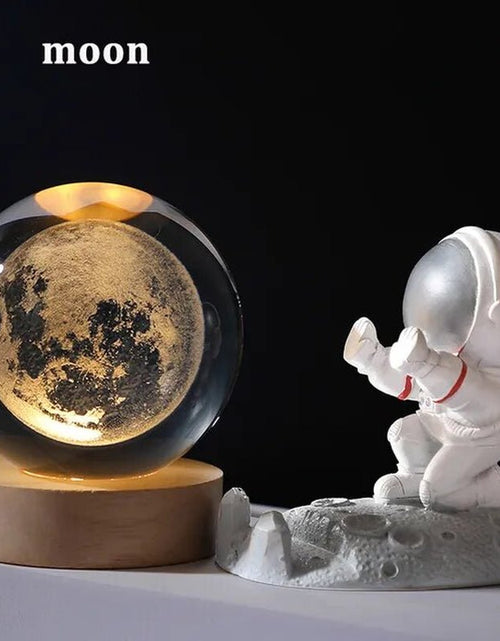 Load image into Gallery viewer, USB LED Night Light, Galaxy Crystal Ball Lamp, 3D Planet Moon Lamp, Home Decoration 2668south
