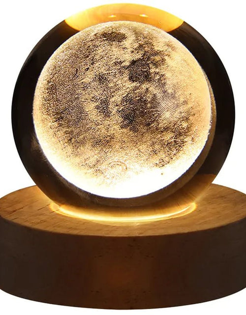 Load image into Gallery viewer, USB LED Night Light, Galaxy Crystal Ball Lamp, 3D Planet Moon Lamp, Home Decoration 2668south
