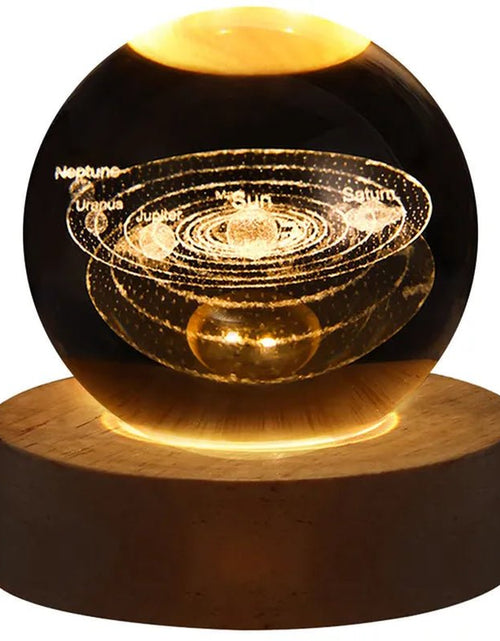 Load image into Gallery viewer, USB LED Night Light, Galaxy Crystal Ball Lamp, 3D Planet Moon Lamp, Home Decoration 2668south
