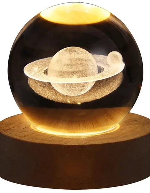 Load image into Gallery viewer, USB LED Night Light, Galaxy Crystal Ball Lamp, 3D Planet Moon Lamp, Home Decoration 2668south
