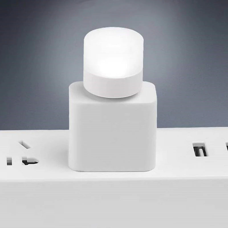 USB Plug Night Light LED Outdoor Camping Light Mini Night Light Can Be Powered by Computer Power Bank USB Adapter 2668south