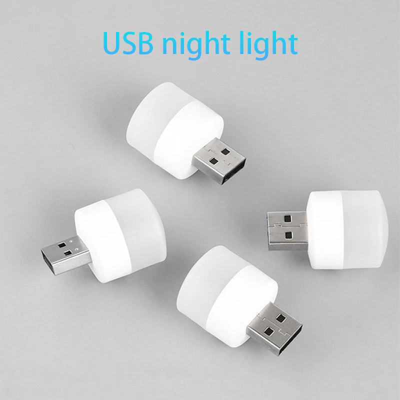 USB Plug Night Light LED Outdoor Camping Light Mini Night Light Can Be Powered by Computer Power Bank USB Adapter 2668south