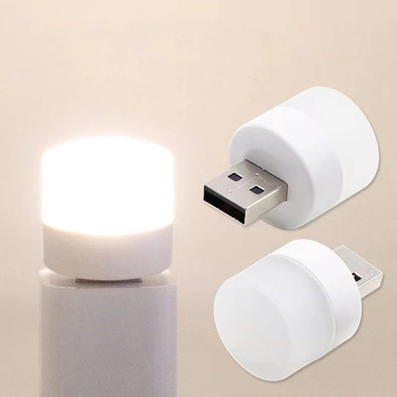 USB Plug Night Light LED Outdoor Camping Light Mini Night Light Can Be Powered by Computer Power Bank USB Adapter 2668south