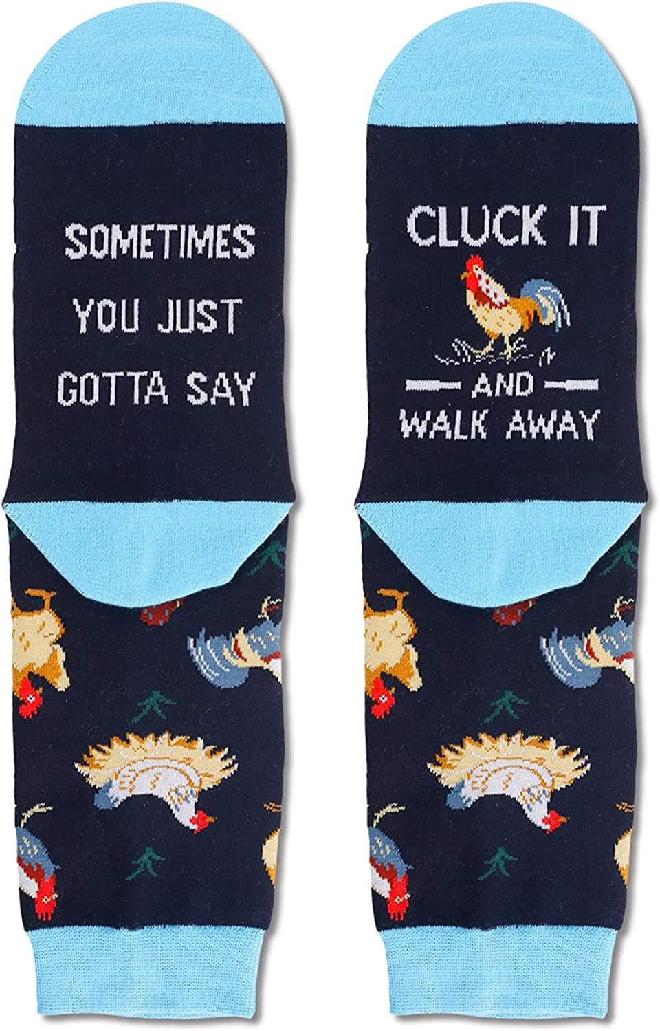 Unisex Chicken Gifts Goat Gifts for Women Men Chicken Socks Goat Socks Flamingo Dog Sloth Animal Gifts 2668south